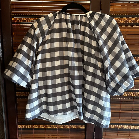 Madewell Gingham Cotton and Silk Shirt - Picture 2 of 4